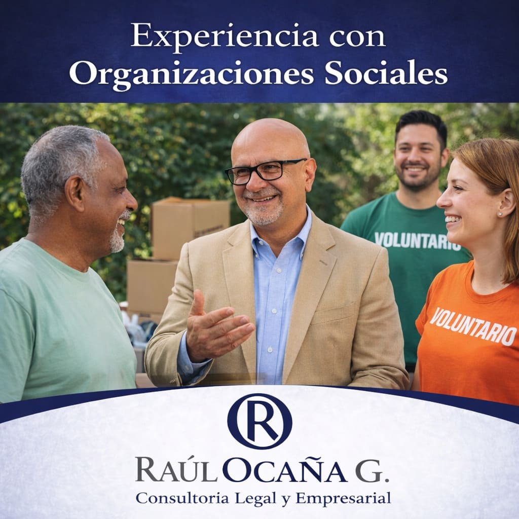 Experiencia con organizaciones sociales